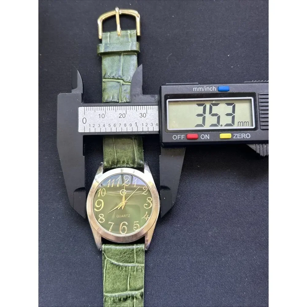Gossip Gold Tone Green Band Women’s Quartz Watch